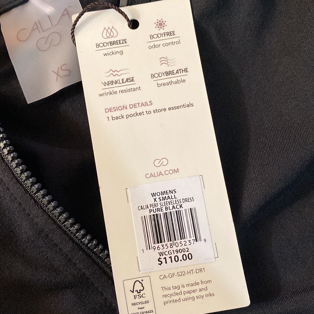 NWT CALIA Women's Golf Perforated Sleeveless Dress - Picture 7 of 7
